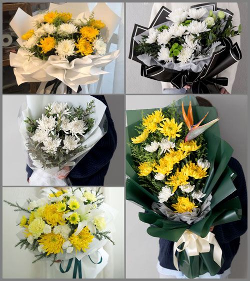 浙江省绍兴越城区皋埠镇东杨湾村白事花束代送